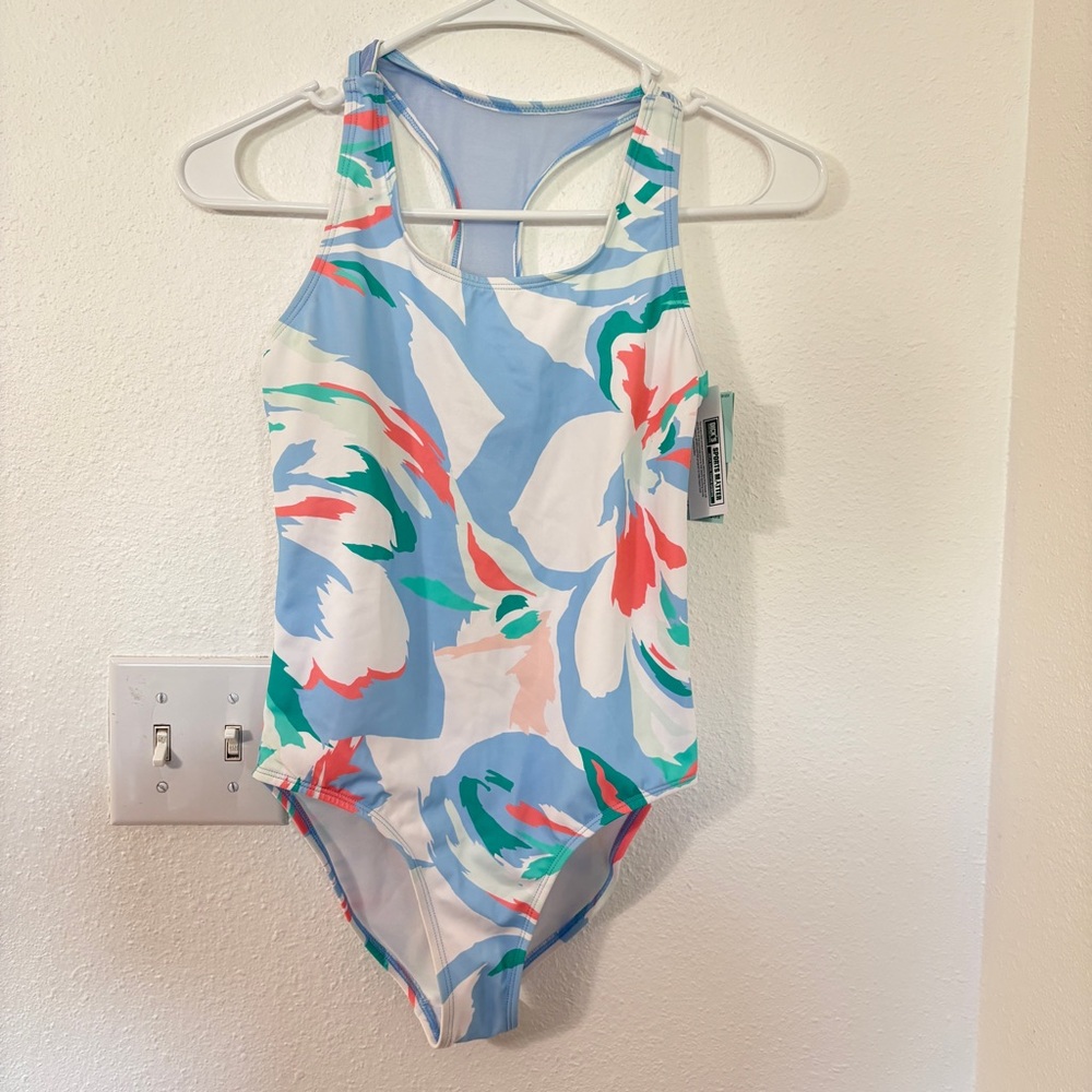 DSG Girls Reed One Piece Peri Floral New Size Large